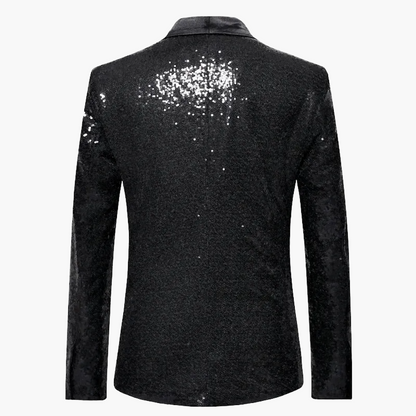 Chaqueta de noche elegante para hombre con lentejuelas para eventos y fiestas