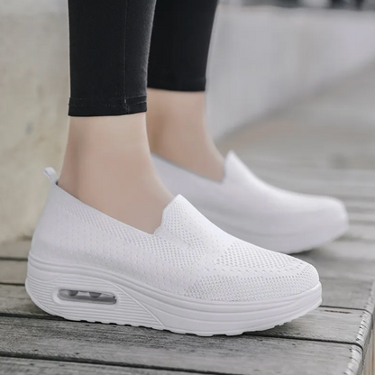 Chaussures décontractées confort pour femme à enfiler – style marche et soutien quotidien