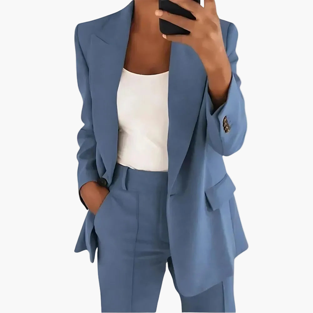 Tailleur Pantalon Femme Élégant Style Moderne pour Bureau et Occasions Spéciales