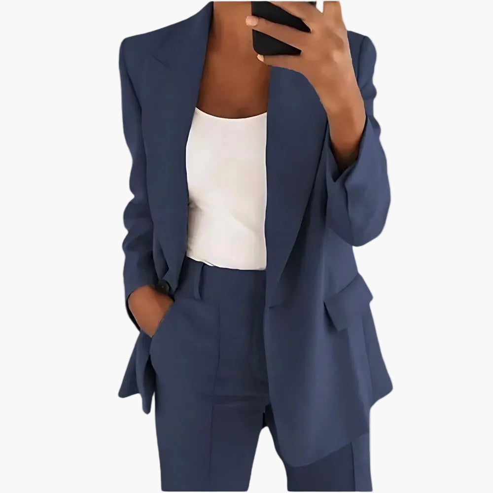 Tailleur Pantalon Femme Élégant Style Moderne pour Bureau et Occasions Spéciales