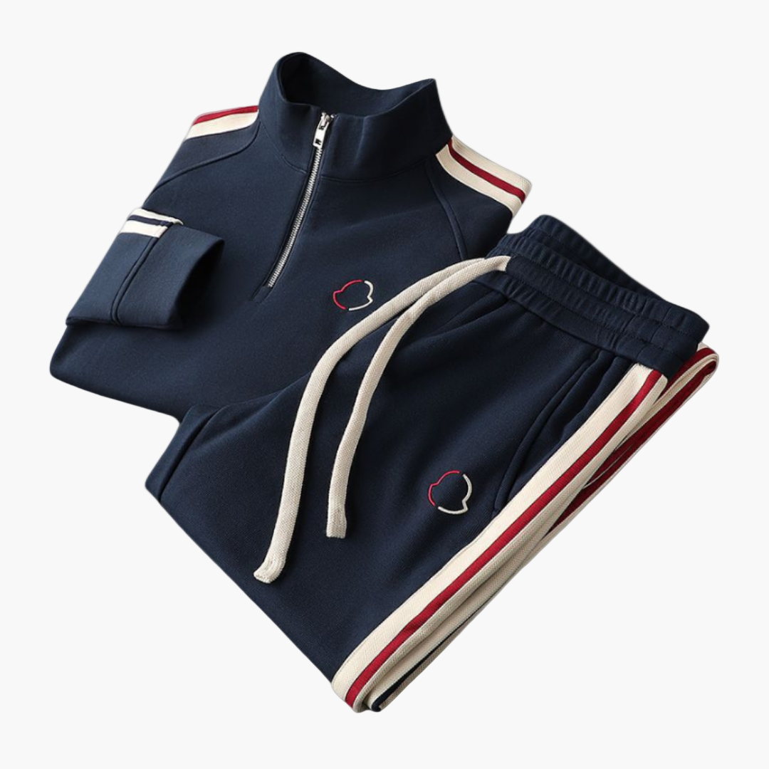 Survêtement Homme Style Moderne Demi-Zip Polyvalent pour Loisirs et Sport