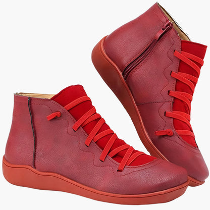Botines de mujer confort estilo casual – Zapatos altos ideales para caminar y la temporada otoño-invierno
