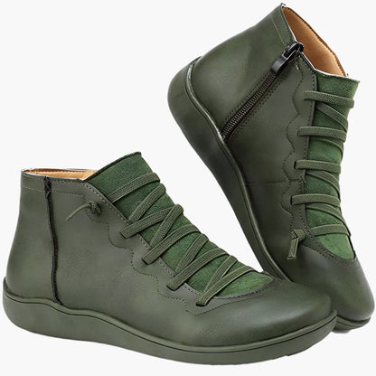 Botines de mujer confort estilo casual – Zapatos altos ideales para caminar y la temporada otoño-invierno
