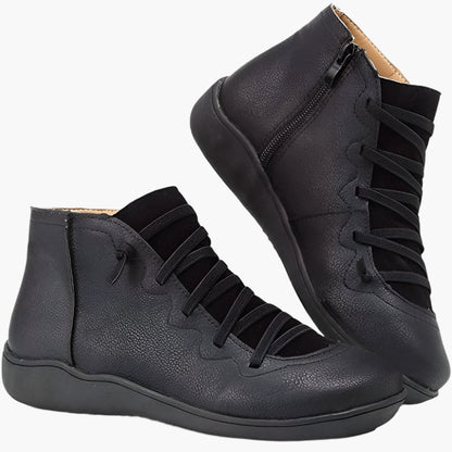 Botines de mujer confort estilo casual – Zapatos altos ideales para caminar y la temporada otoño-invierno