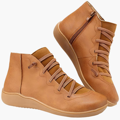 Botines de mujer confort estilo casual – Zapatos altos ideales para caminar y la temporada otoño-invierno