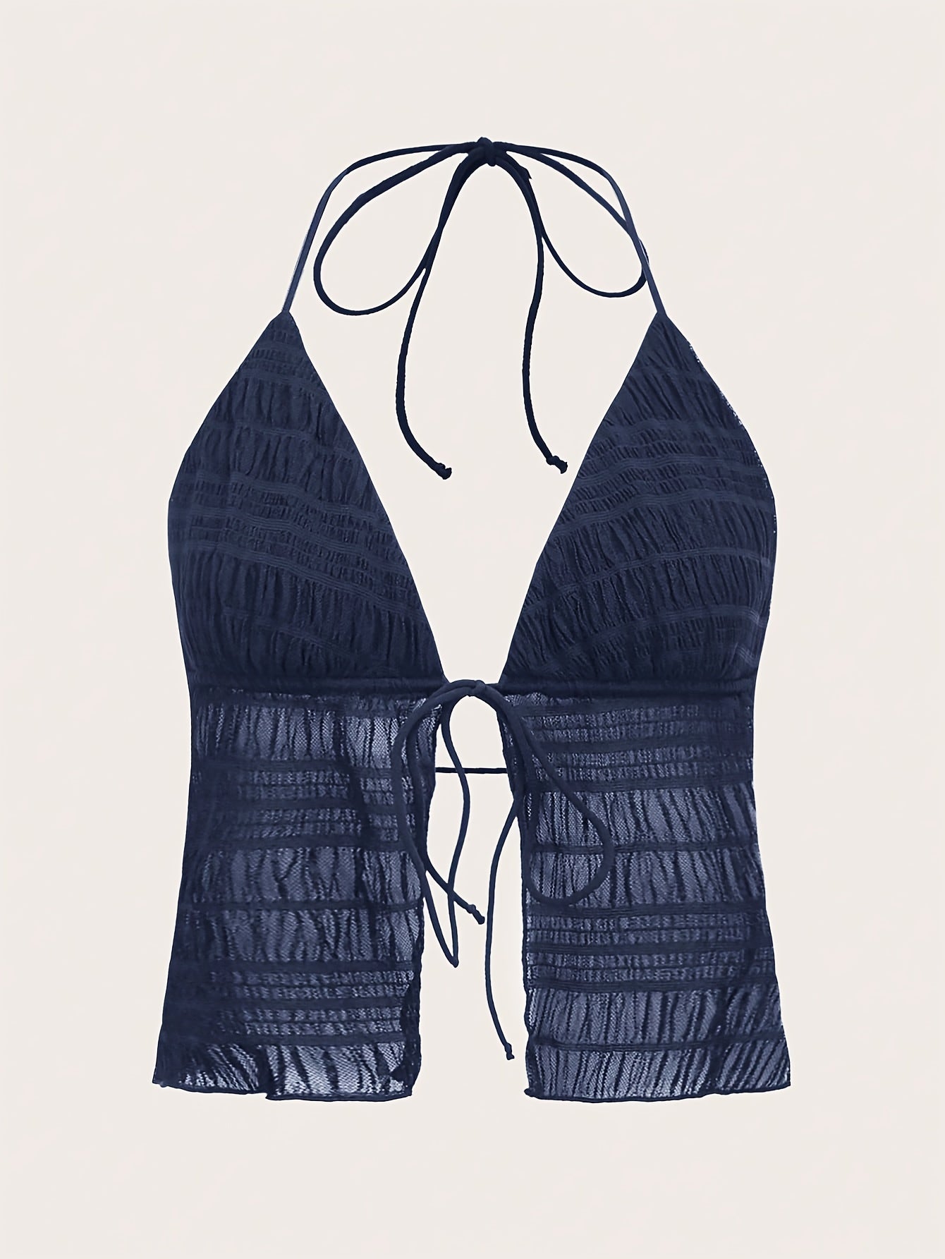 Top camisola mujer estilo halter chic para noche y playa