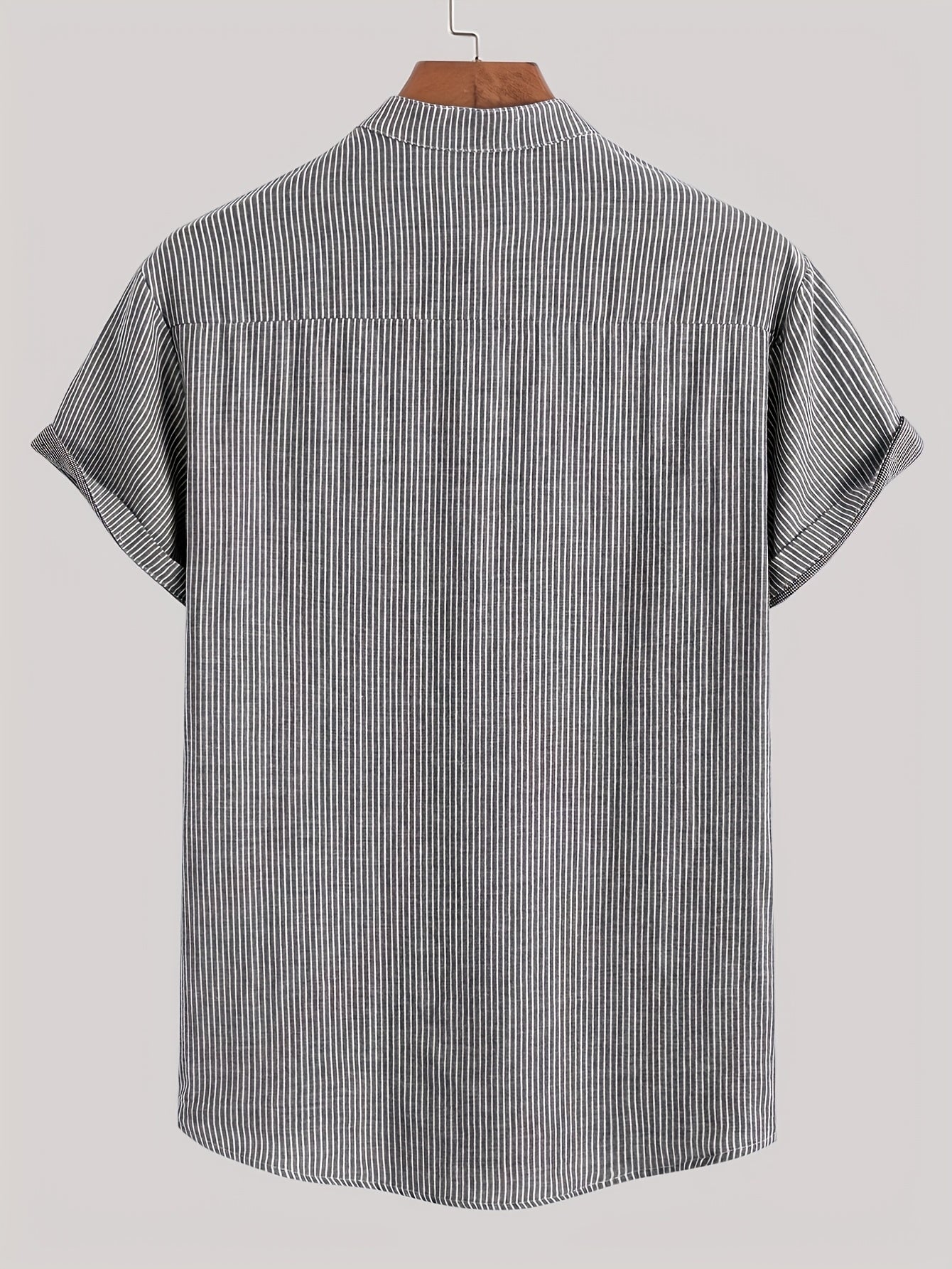 Chemise Henley à Manches Courtes pour Homme Style Décontracté Chic