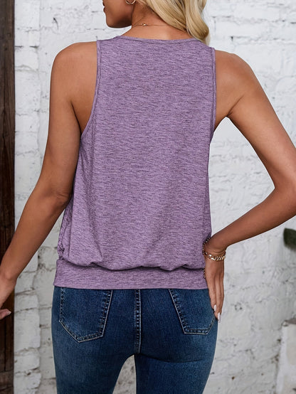 Lässiges Damen-Top mit V-Ausschnitt im sommerlichen Stil, ideal für jeden Tag