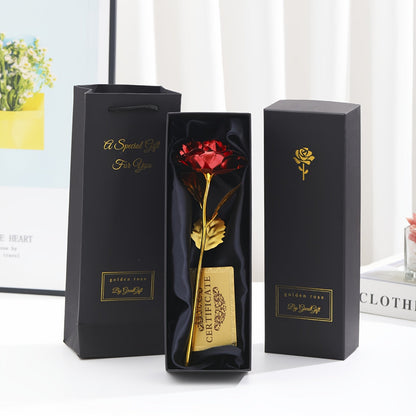 Rose décorative en coffret cadeau – Idée cadeau romantique pour femme – Objet d’ornement élégant