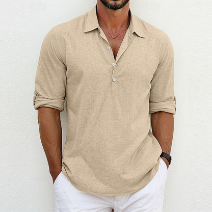 Robbie – Colorful Polo Collar Sweater for Men