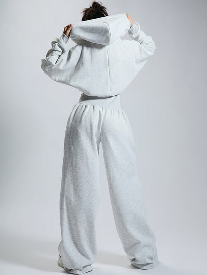 Combinaison pantalon femme à capuche, ample, taille marquée, fermeture éclair, couleurs variées