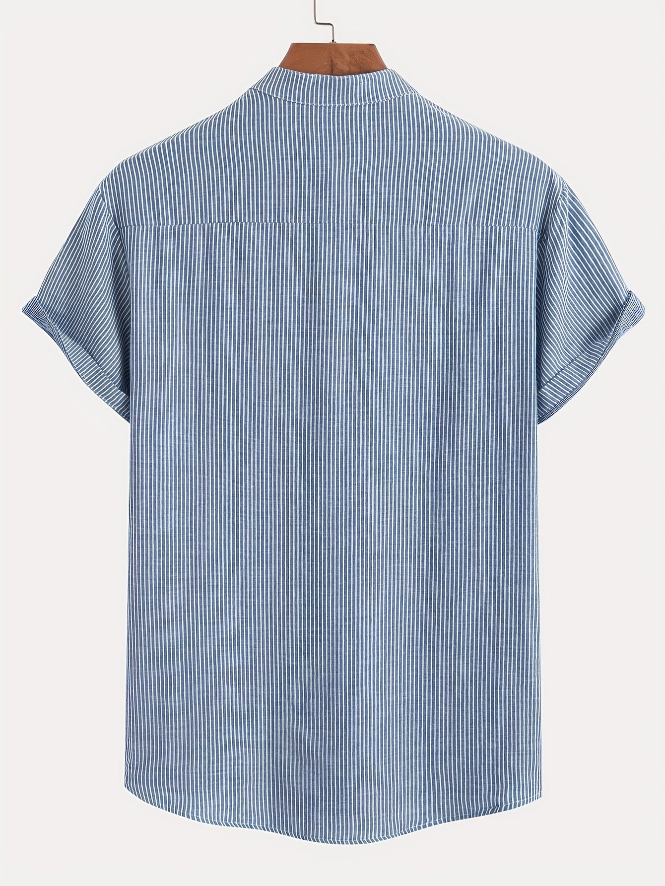 Chemise Henley à Manches Courtes pour Homme Style Décontracté Chic