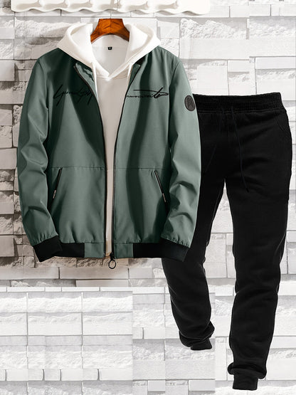 Avslappnad baseballjacka för herr – Urban stil och vardaglig elegans
