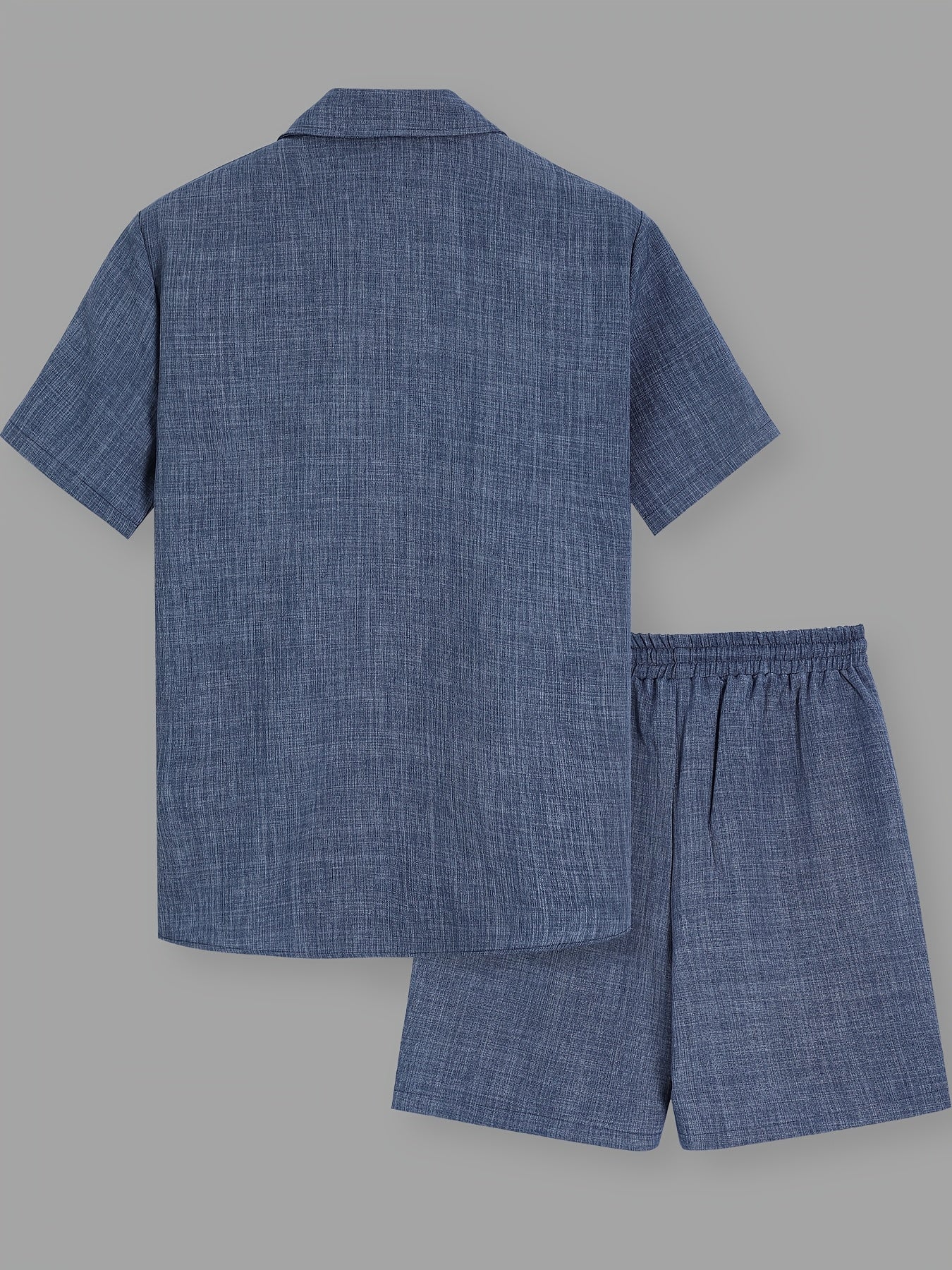 Ensemble décontracté pour homme – chemise à manches courtes et short, style urbain estival