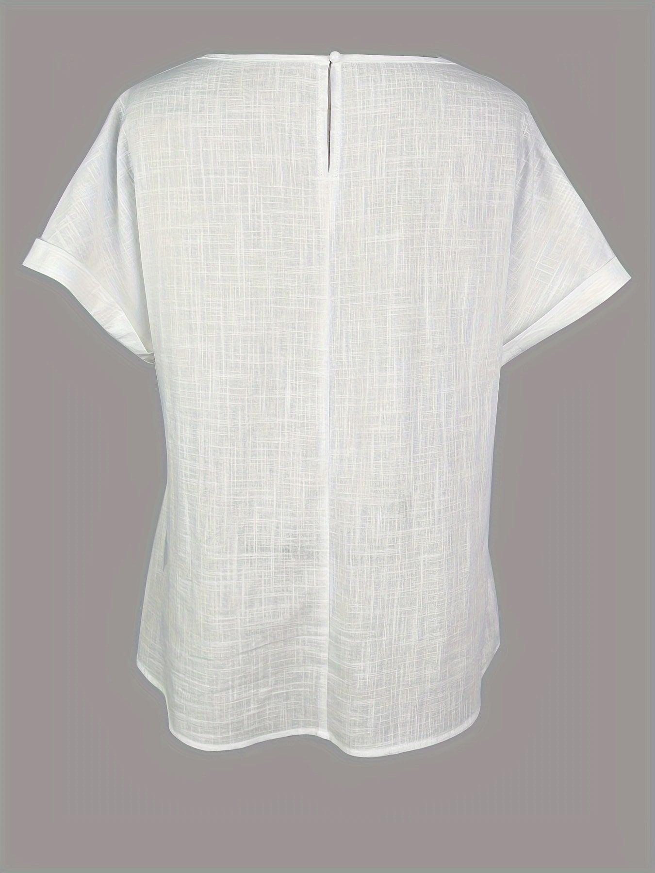 Elegant blus för kvinnor med spets, avslappnad stil, sommar och vår