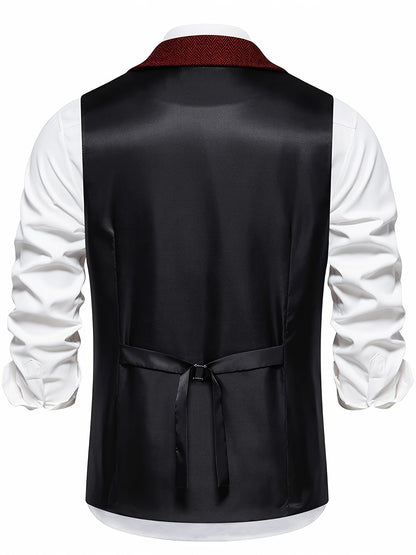 Chaleco Hombre Elegante Estilo Vintage para Atuendo Formal o Casual