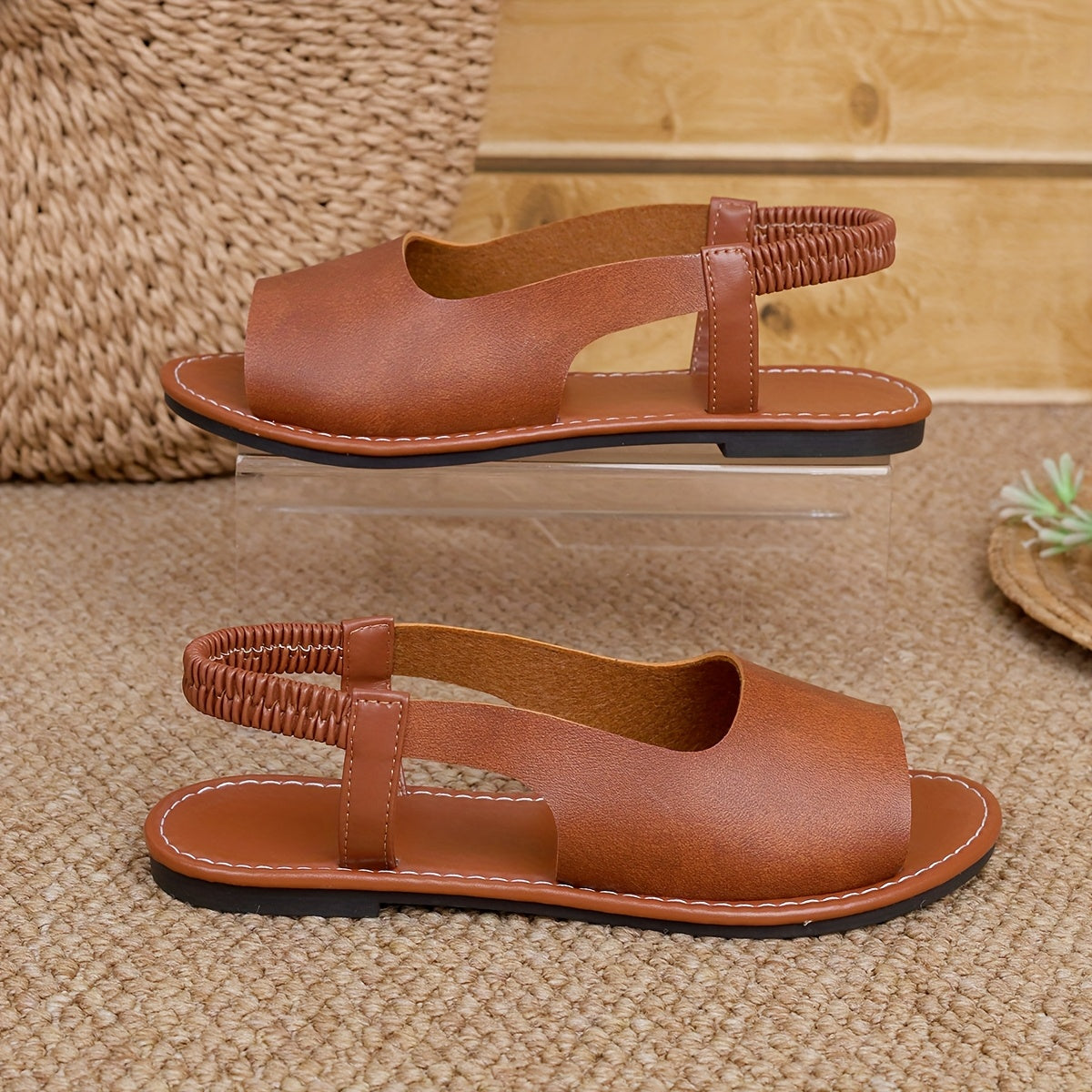 Women's Casual Style Sandals with Braided Strap for Everyday and Leisure
