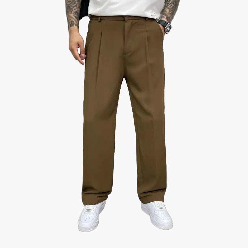 Pantalon large homme style urbain élégant – Coupe ample tendance pour look moderne