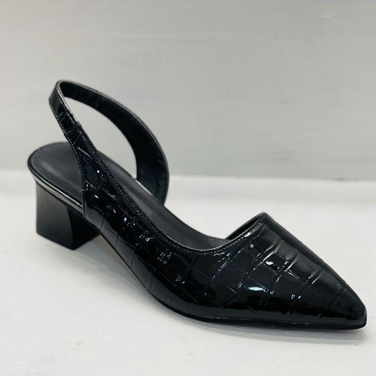 Damesschoenen met blokhak, casual stijl, puntige neus, elegant voor dagelijks gebruik en op kantoor