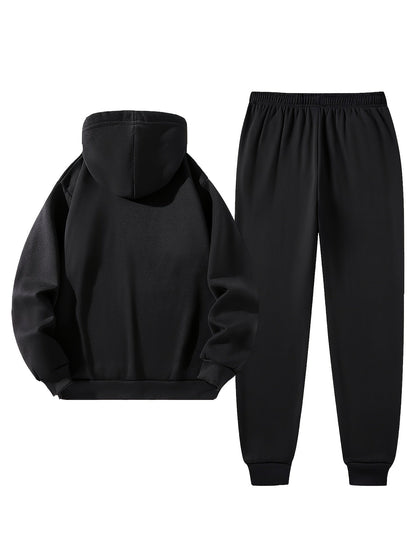Ensemble Homme Survêtement & Gilet Matelassé Zippé à Capuche
