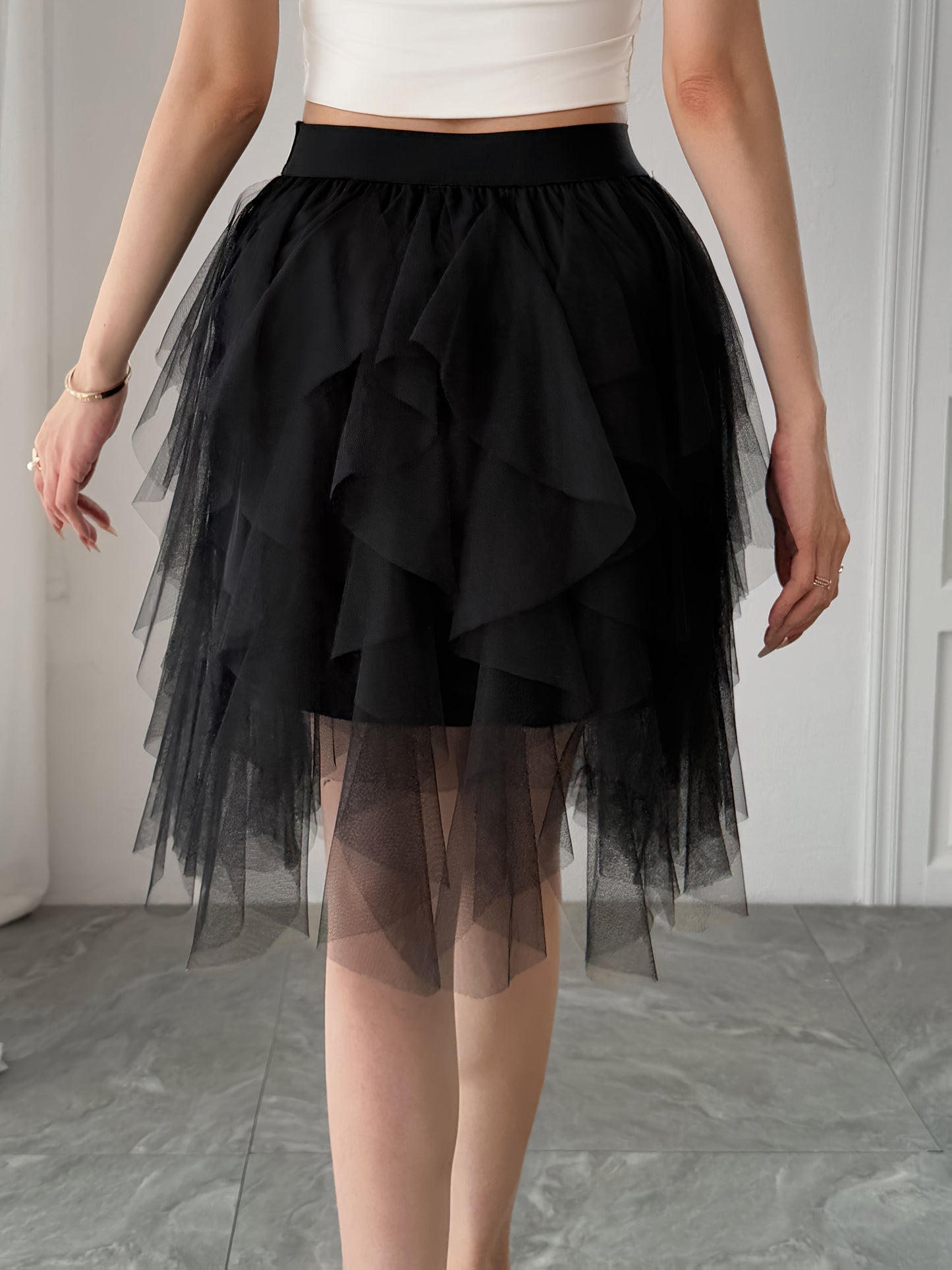 Eleganter Damen-Tutu-Rock im Tänzerinnen-Stil für festliche oder alltägliche Outfits
