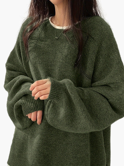 Avslappet genser for kvinner i løs og trendy stil, ideell for høst og vinter
