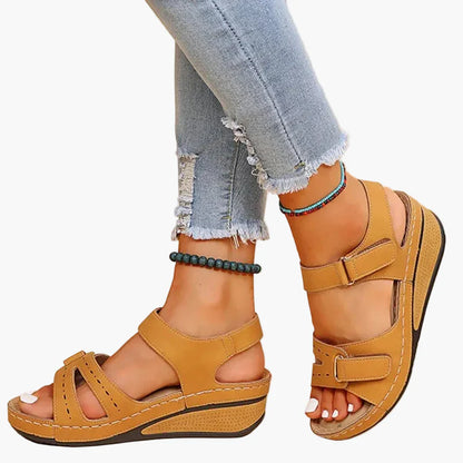 Sandales compensées ergonomiques femme – style décontracté et confort au quotidien