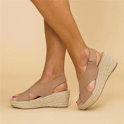 Eleganta ortopediska kilklackssandaler för dam – Modern stil, daglig komfort, perfekt för sommaren