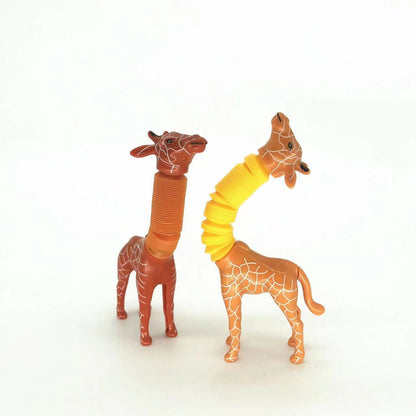 Jouet Girafe Télescopique à Ventouse pour Bébé et Enfant – Jouet Éducatif et Sensoriel Ludique