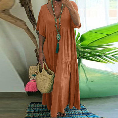 Julie – Vestido Amplio Multicolor Talla Grande