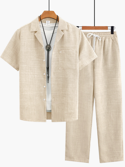 Men's Casual Short-Sleeve Set – Modern Style Perfect for Any Occasion