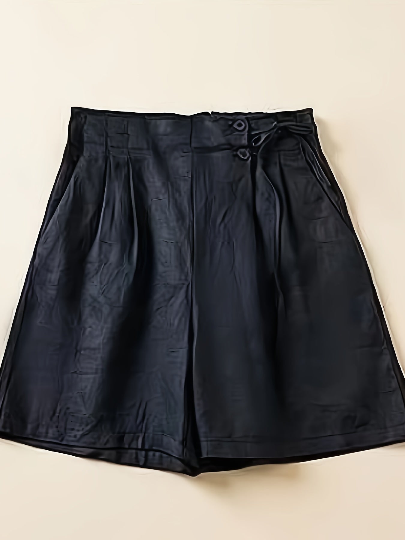 Shorts taille haute femme coupe ample style décontracté été