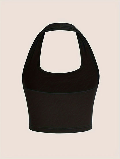 Dames top met open rug - Casual stijl met halternek voor de zomer