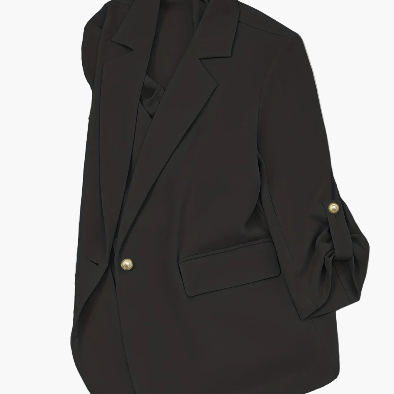 Blazer Femme Élégant Manches Longues Style Décontracté pour Bureau ou Sortie