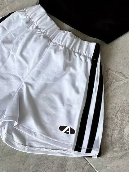 Ensemble de sport deux pièces femme style athlétique tendance - Haut court et short assorti pour fitness et loisirs