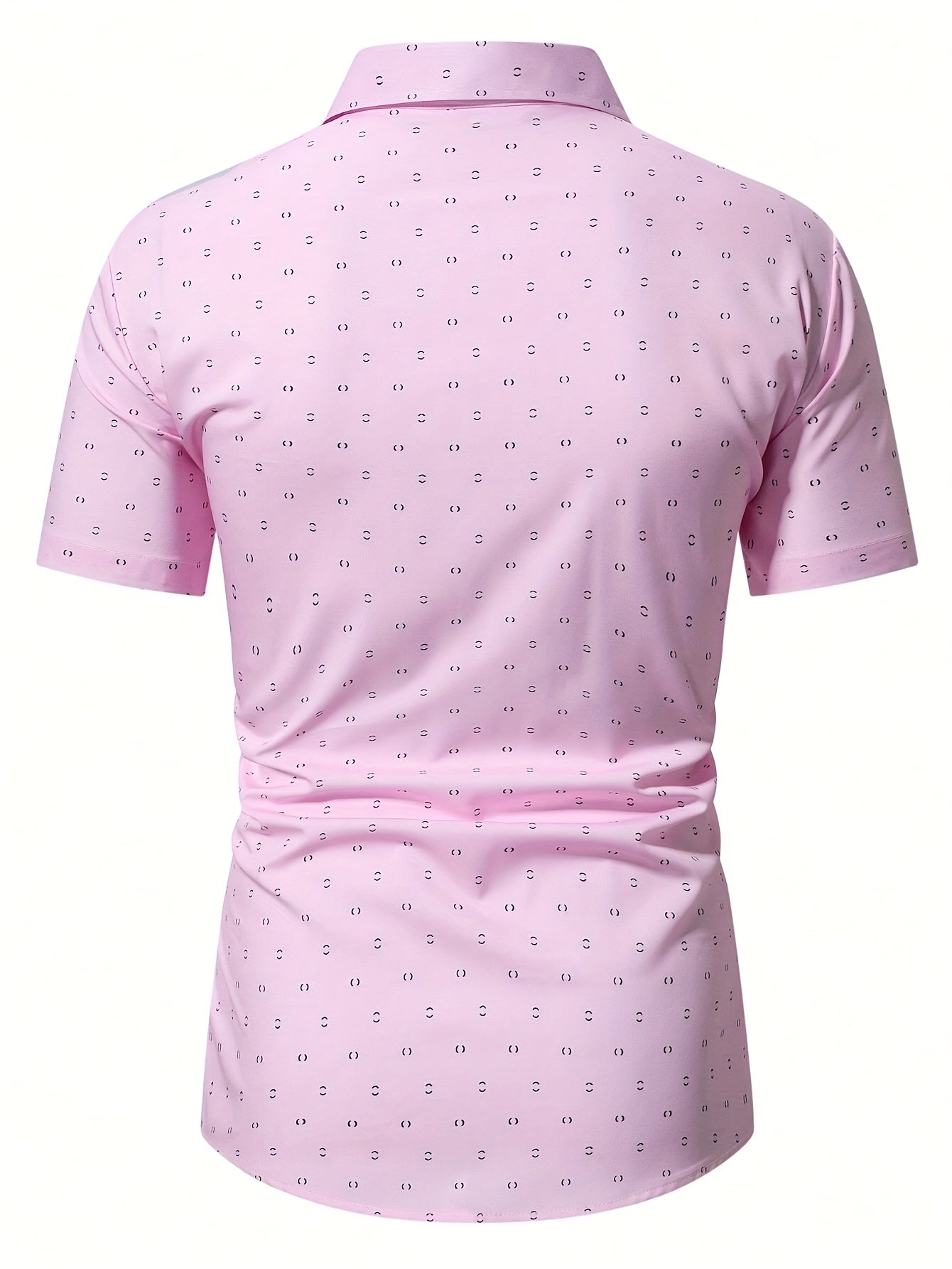 Chemise à manches courtes homme style casual imprimé élégant pour bureau ou sorties