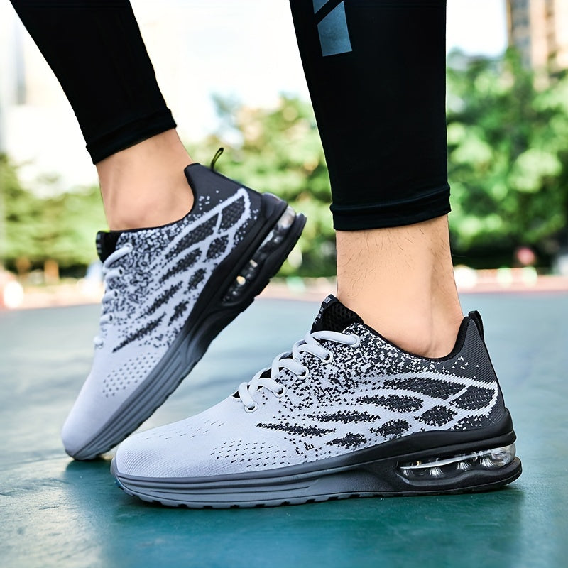 Men's Fashion Casual Lace-up Breathable Knit Sneakers
