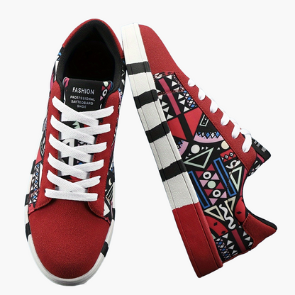 Herresneakers med urban grafisk stil til fritid og udendørs brug