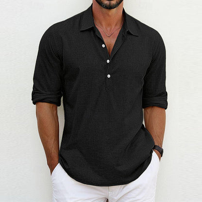 Robbie – Colorful Polo Collar Sweater for Men