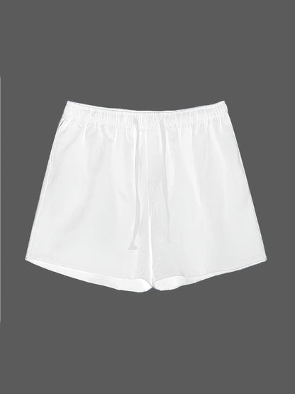 Lässige Herren-Badeshorts mit verstellbarem Kordelzug für Strand oder Pool