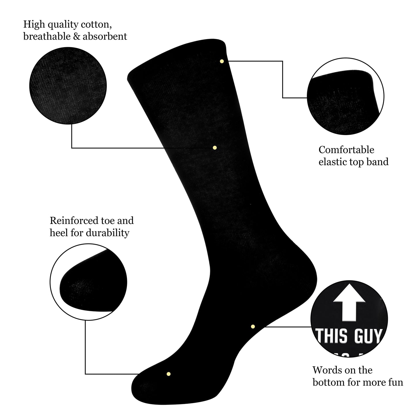 Men's novelty socks – Original gift for dad – Humorous style 'Best Dad Ever' – Father's Day or birthday accessory