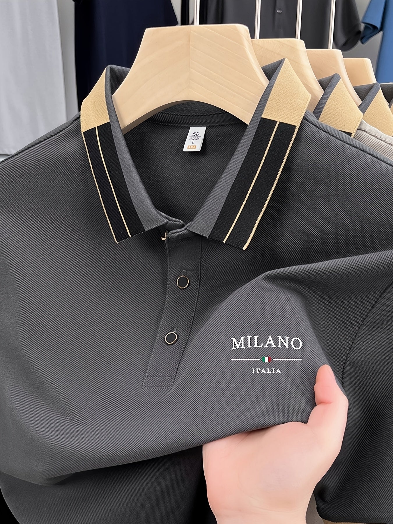 Polo homme élégant style italien MILANO pour look casual chic