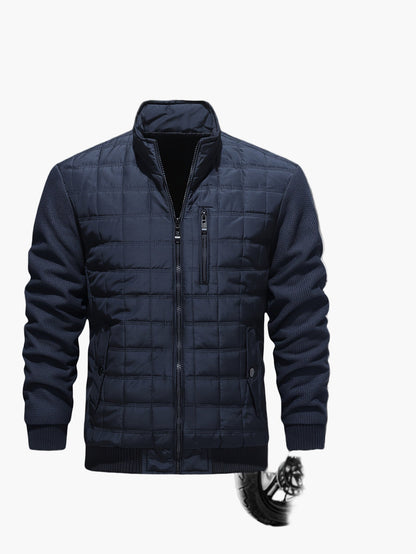 Giubbotto trapuntato stile casual da uomo - Ideale per la mezza stagione o le uscite in città