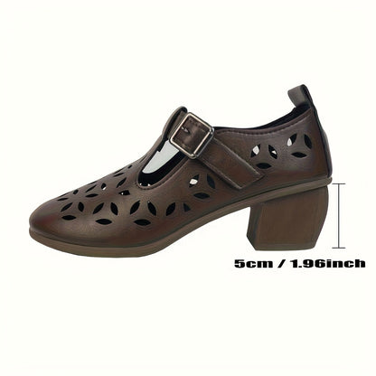 Scarpe Mary Jane con tacco a blocco da donna - Stile alla moda e comfort quotidiano