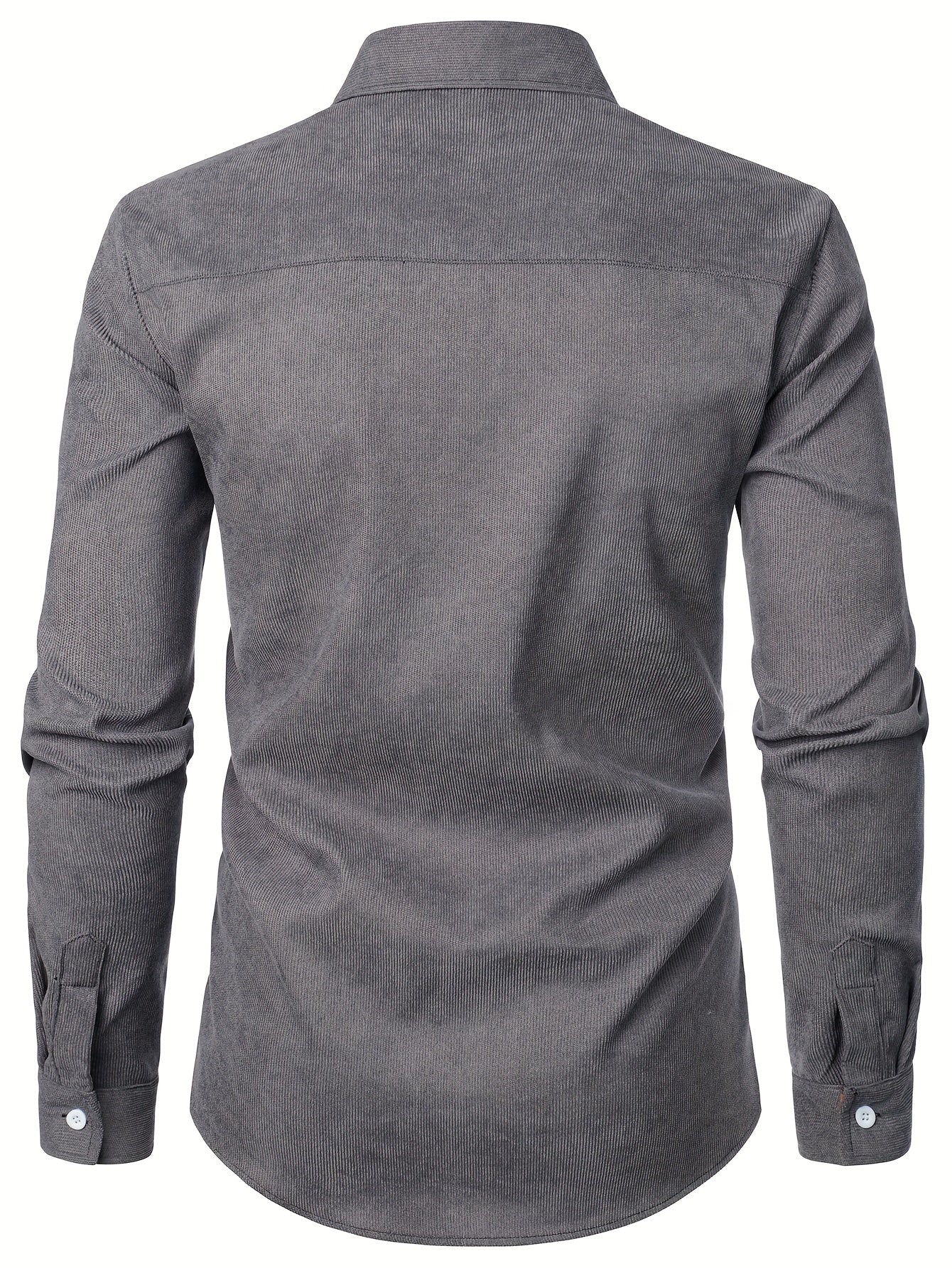 Afslappet herreskjorte med lange ærmer og ternede detaljer – Elegant stil perfekt til alle lejligheder