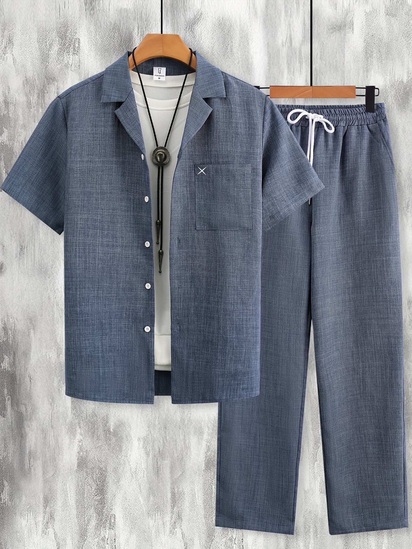 Men's Casual Short-Sleeve Set – Modern Style Perfect for Any Occasion