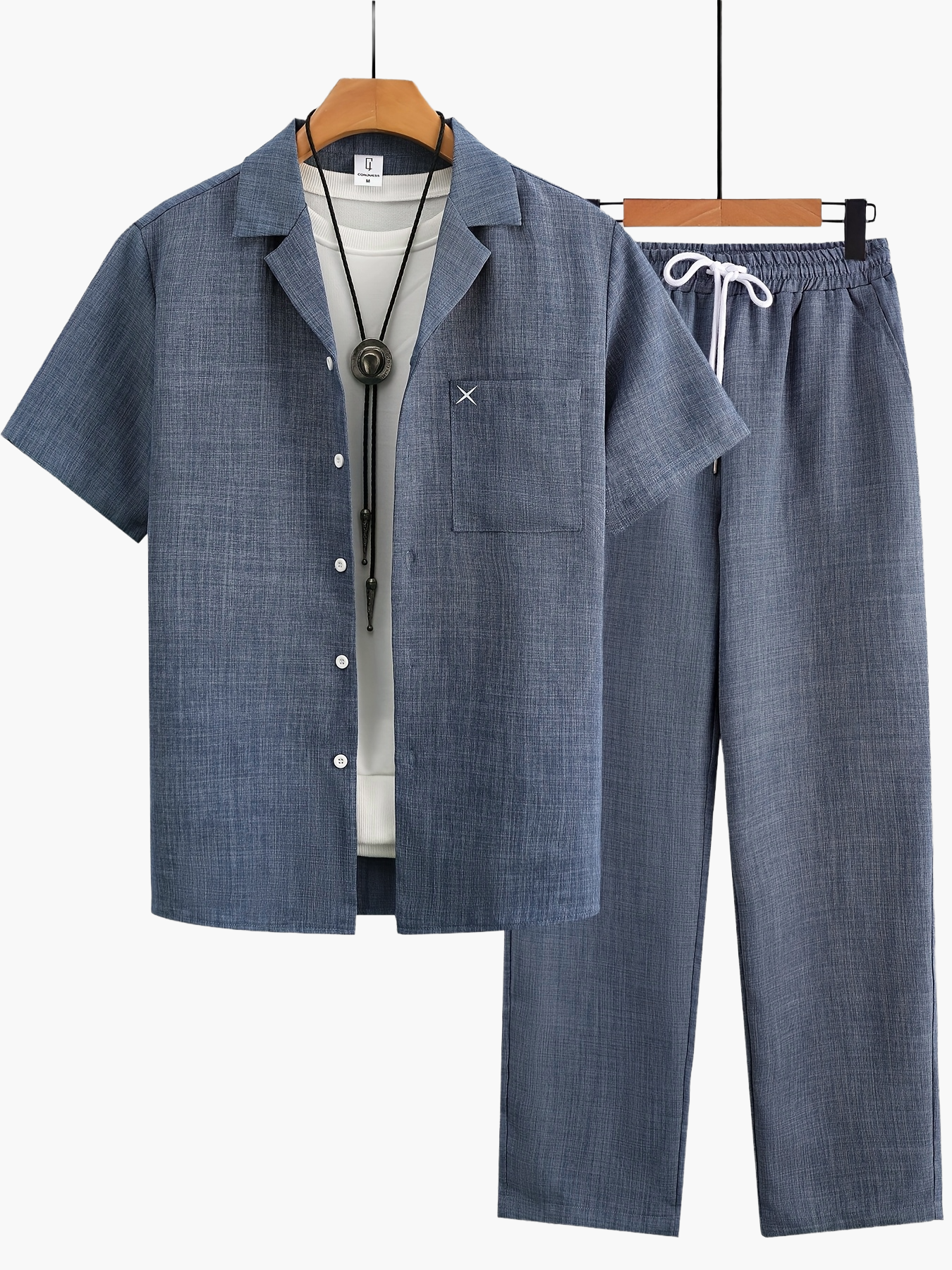 Men's Casual Short-Sleeve Set – Modern Style Perfect for Any Occasion