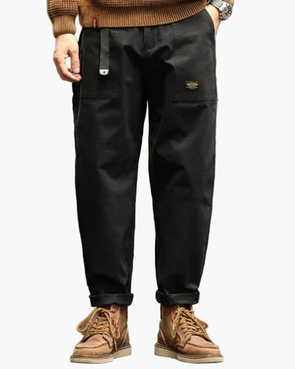 Pantalon cargo décontracté homme style vintage utilitaire pour tous les jours