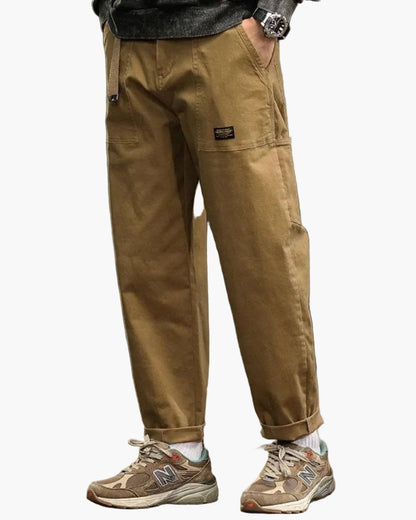 Pantalon cargo décontracté homme style vintage utilitaire pour tous les jours