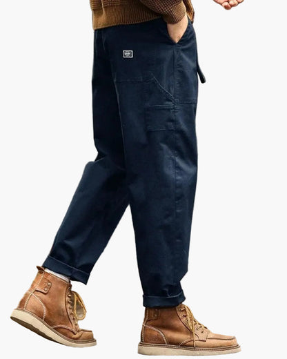 Pantalon cargo décontracté homme style vintage utilitaire pour tous les jours